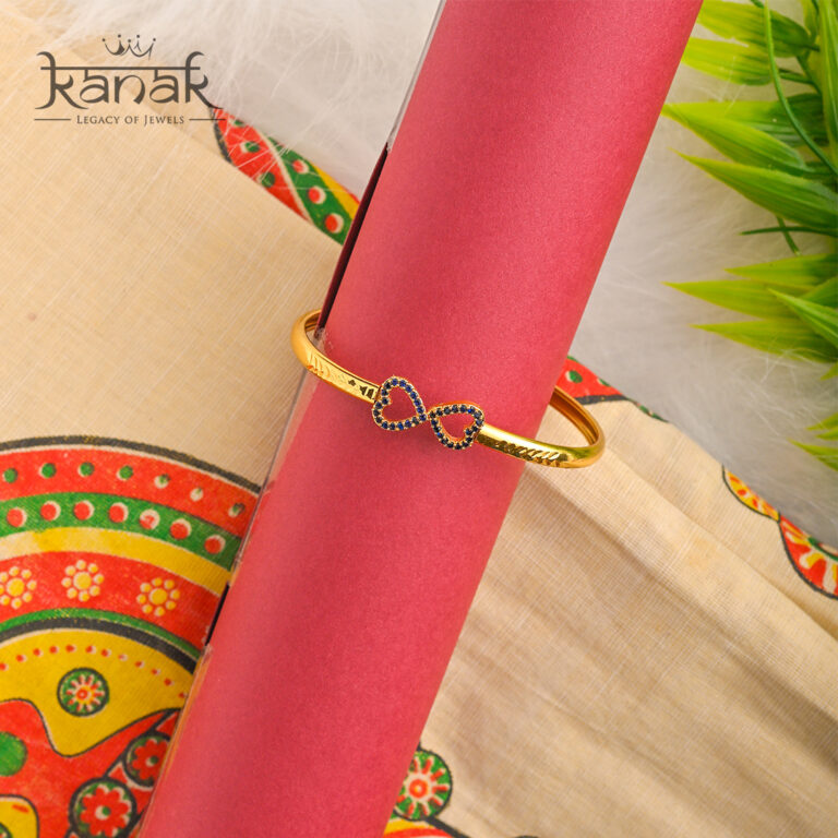 forever connected – 24k gold infinity heart bangle