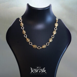 golden leaf diamond necklace
