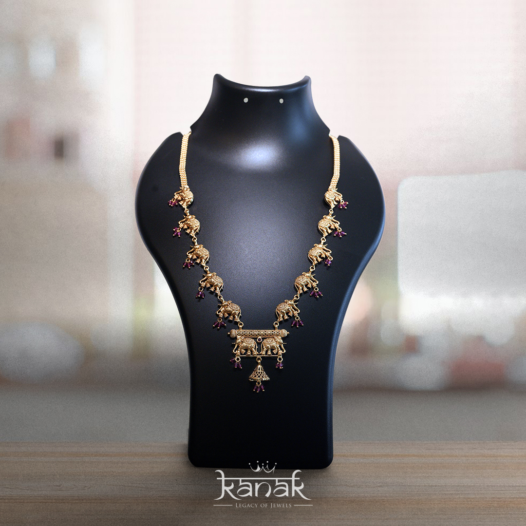 Royal Heritage Elephant Temple Necklace royal heritage elephant temple necklace