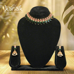 Emerald Blossom Choker Set emerald blossom choker set