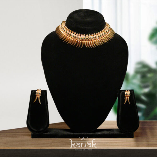 antique gold bridal choker set