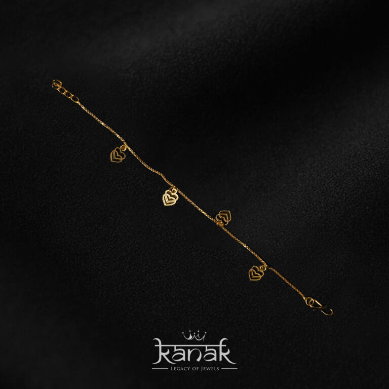 golden heart symphony bracelet