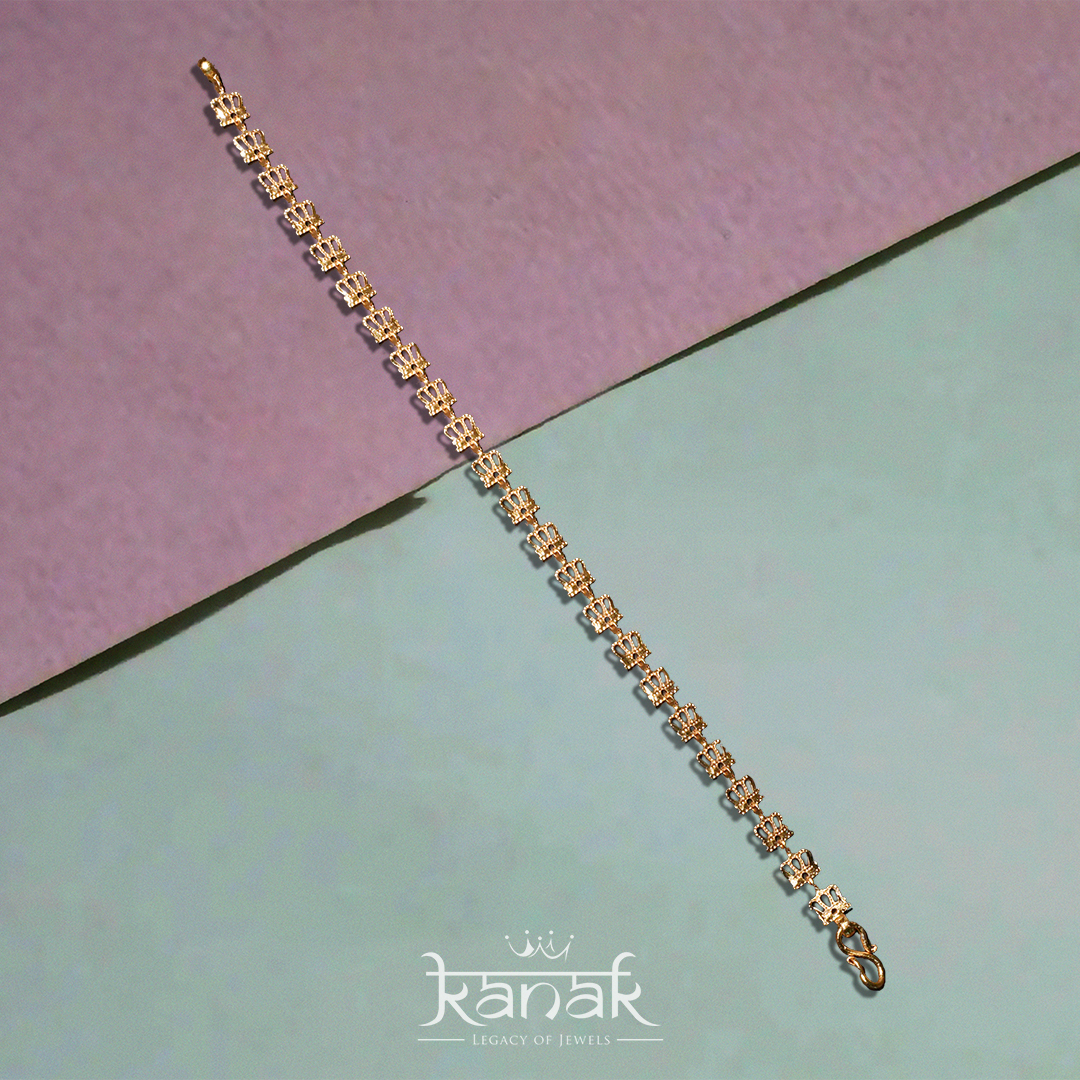 Radiant Geometric Gold Bracelet radiant geometric gold bracelet by kanak