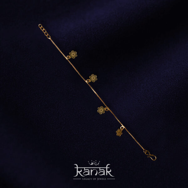 golden blossom charm bracelet