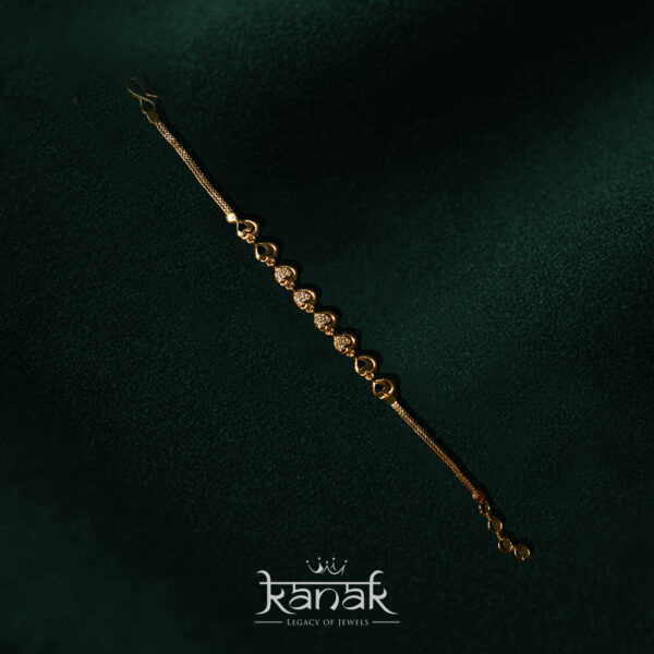 golden grace heartline bracelet